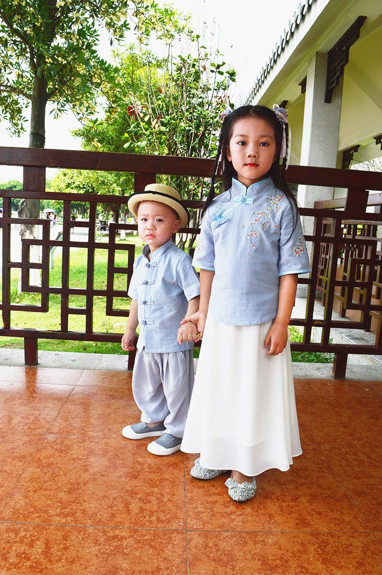 Cha mẹ và con trang phục Tang phù hợp với phong cách Trung Quốc mother-in-law Hanfu 2018 mới nữ của phụ nữ Cộng Hòa của Trung Quốc gió trang phục cho thấy hiệu suất quần áo