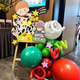 Лучший макет на день рождения пользовательский название KT Ban Yingbin Benbu Babies Banquet Banquet Banquet Banquet заявил воздушный шар для украшения