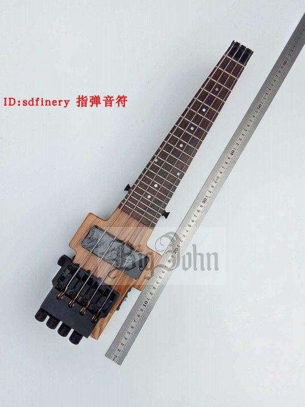 Mini log color portable elm headless bass mini headless electric bass