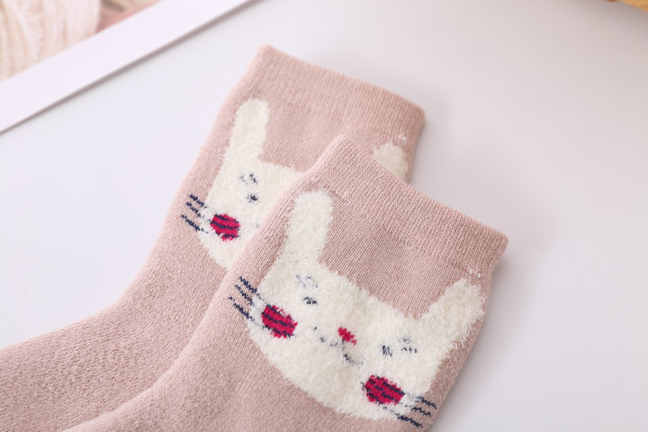 Mùa đông ấm áp bé terry vớ bé gái vớ dày vớ cotton mùa thu và mùa đông 1-3 tuổi công chúa nhỏ vớ cotton quần tất cho bé gái