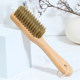 Long-handled wooden handle soft-bristled shoe brush household multi-functional clothes brush shoe cleaning artifact does not damage shoes collar brush cleaning board brush