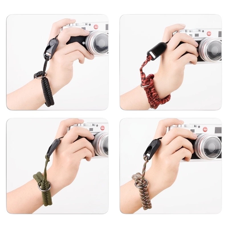 Amazon Camera Woven Handmade Wrist Strap Safety Rope Quick-Release Adjustable Wrist Lanyard Cross-Border Velcro Strap