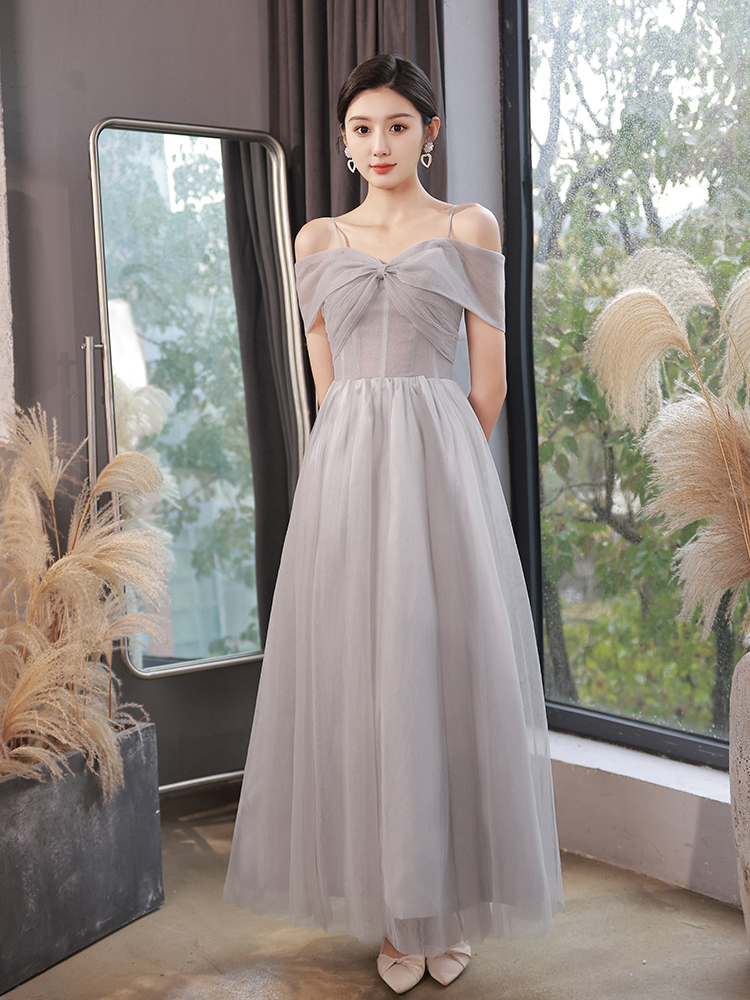  XL+A starry sky gray suspender bow long sependenty   + $1.42 