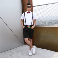 Рубашка, шорты, штаны, подтяжки, галстук-бабочка