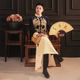 Мужской традиционный свадебный наряд Сюхэ, свадебное платье, вечернее платье, 2024 года, цвета шампанского