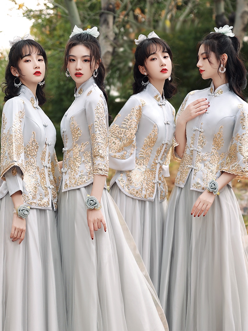 Hanfu, bridesmaid dress, cheongsam, Chinese style Hanfu, bridesmaid dress, cheongsam, Chinese style