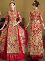 Джинвуфу (шелковой бриллиант) плиссированный h три