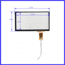 YH-889V4-FPC 7-INCH capacitive touch handwriting external screen glass 6-wire good quality and sensitive 162*90MM