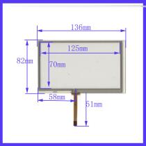 DTP-TPA0231-A 136mm * 82mm car navigation touch screen handwritten outside Screen 5 4 inch 136*82