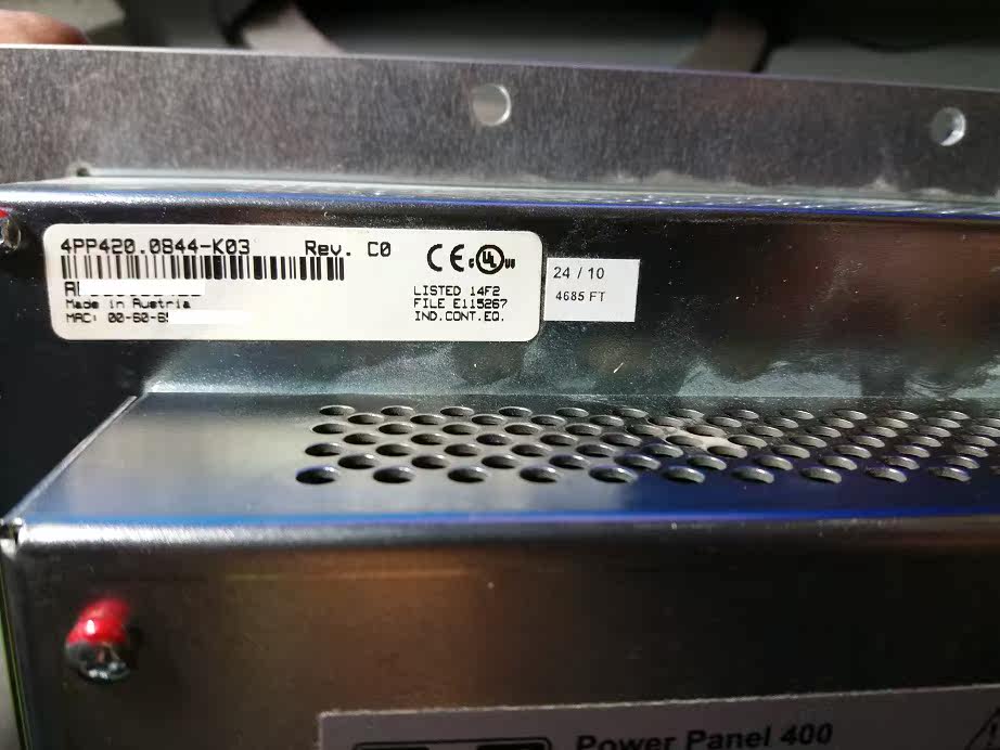 4PP420 0844-K03 Rev C0 Power Panel 400 BR B & R Touch Screen