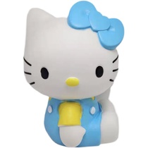 20cm high 13cm wide-side body sitting KT cat handmade plaster doll children on color deposit money jar natural latex mold