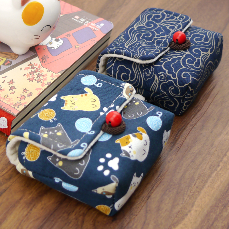 Chinese style is suitable for Wuxin T11 wireless noise-cancelling Bluetooth headset charging box protective cover storage bag anti-scratch dust bag