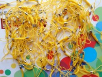 Mini bus card hanging rope mobile phone hanging rope with hanging rope U disc hanging rope with golden rope