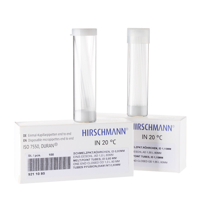 熔点毛细管1端开口赫施曼一次性微量血球容积计毛细管HIRSCHMANN