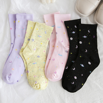 Socks womens socks cotton summer thin Korean ins tide cute Japanese stockings women wild Net red spring and autumn