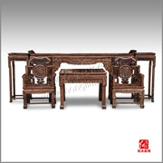 Việt Nam lá lớn huanghuali Zhongtang Huban gỗ trường hợp sáu mảnh bìa chạm khắc phòng khách Ming và Qing - Bàn / Bàn