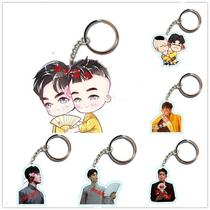  De Yunshe Zhang Yunlei Yang Jiulang Braid brother De Yunshe explores Qingshuihe cartoon keychain pendant