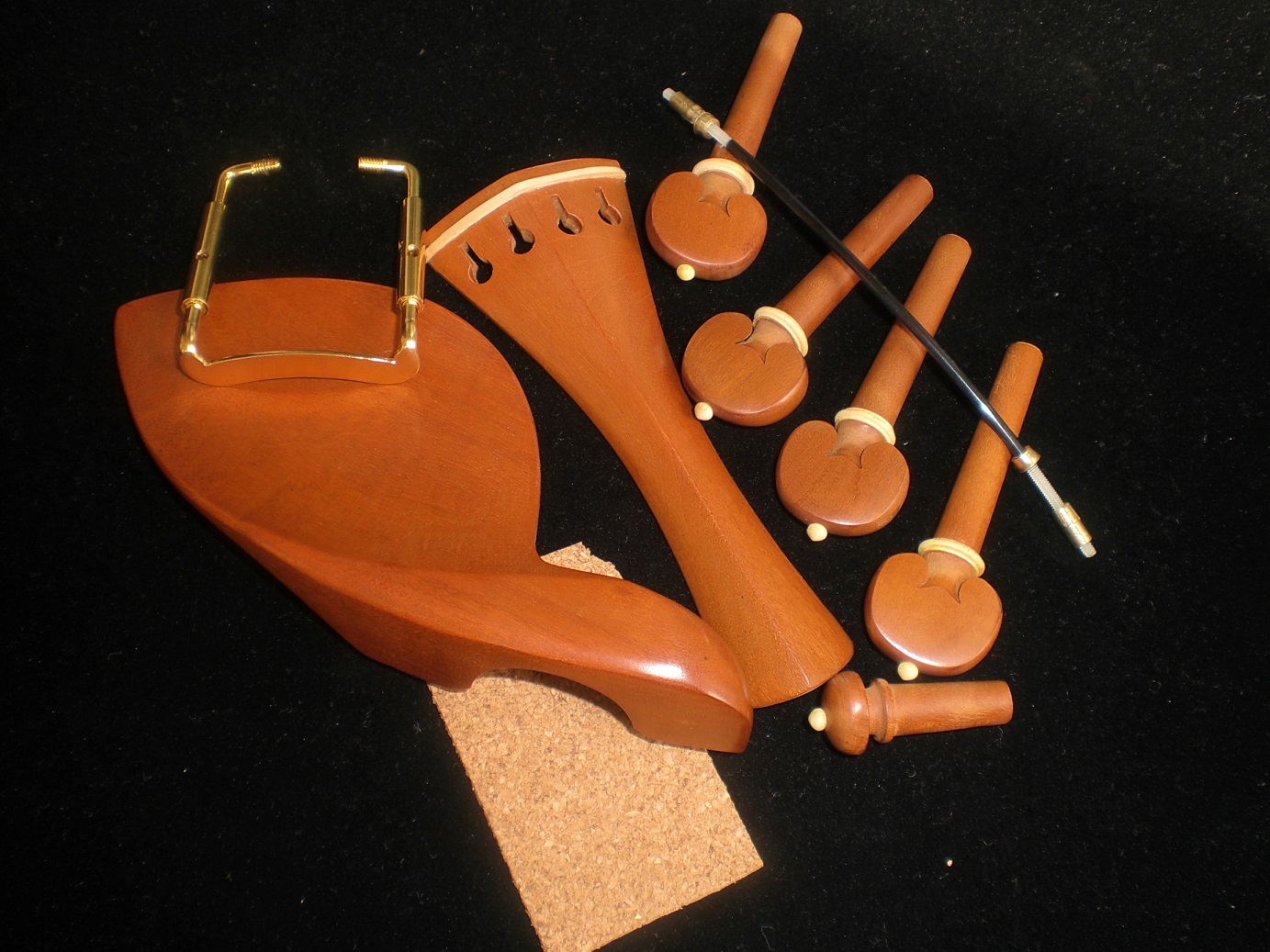 Violin accessories a full set of jujube wood string button chin screw shaft pull string board tail button set set of boxwood screw tail rope