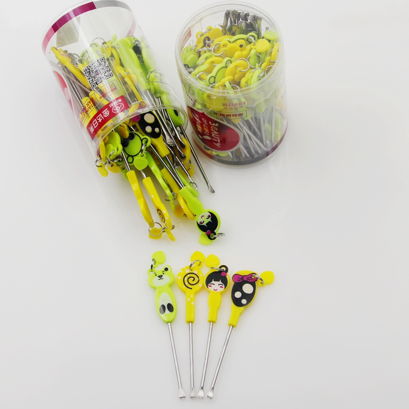 Gold Darday Beauty E614 Cartoon ear spoons Ear Pick Stainless Steel Earpick A Bottle of 50 Price