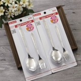 Ложка, комплект, переносная вилка для фруктов для гостиной, нескользящие палочки для еды