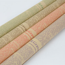 10 gift wrapping paper retro English newspaper package paper book cover table mat paper handmade paper background wall stickers