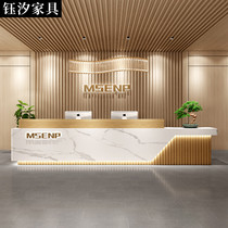 Company front desk reception desk hotel lobby sales department welcome counter training institution beauty salon bar cashier