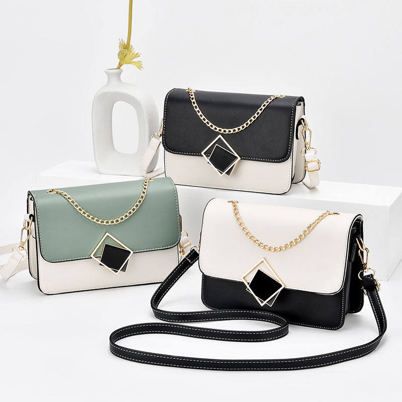 Boomers net red small square bag new fashion Han version single shoulder bag Ins ultra-fire bag women 100 hitch satchel bag