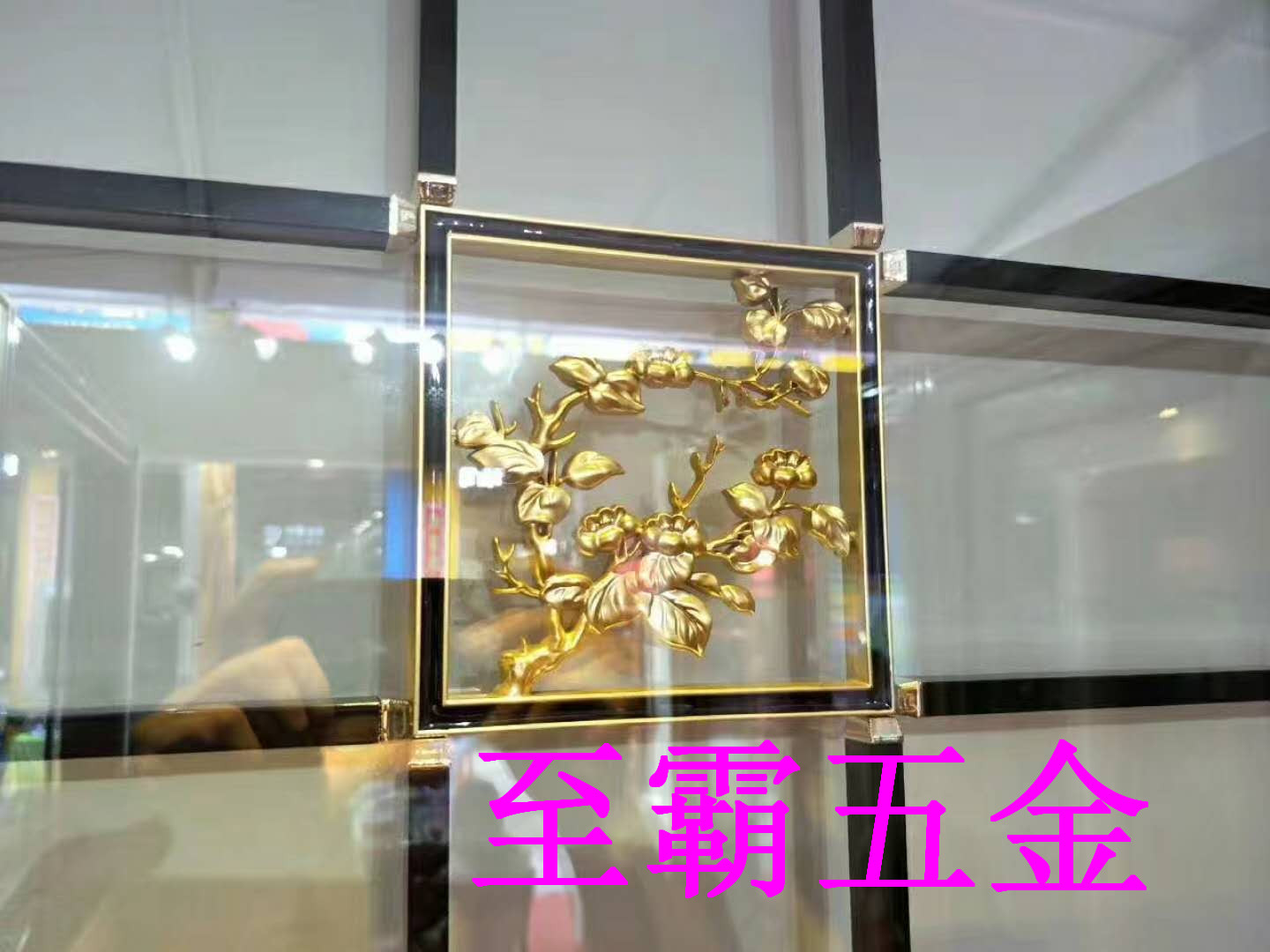 Aluminum alloy doors and windows decorative accessories decorative door flowers hollow glass inlaid door flowers hollow door decorative accessories door flowers