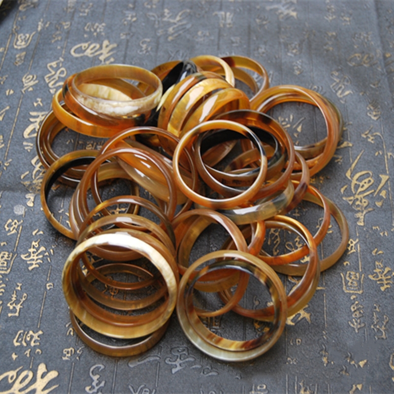 Tây Tạng tự nhiên tiêu thụ sừng vòng tay rộng vòng tay mỏng khép kín vòng tay cá tính ác linh quốc quốc vòng tay phụ nữ vòng huyết long