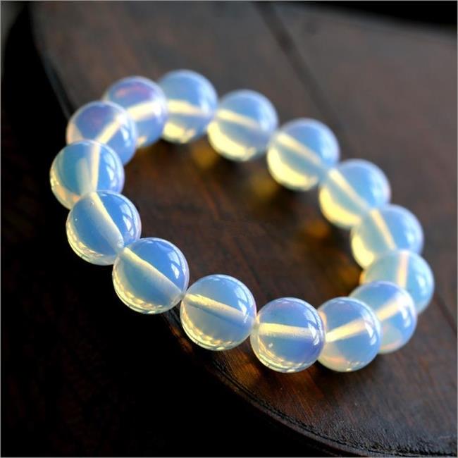 Summer Crystal Opal Bracelet Silver Moonlight Ice Bracelet Couple Bracelet Moonstone