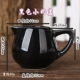 HYU Fingerprint Nhỏ Sữa Cup Jar Jar Mật ong Jar Sữa tươi Cốc cà phê Phù hợp với Sữa Jug Sứ Jar Cốc sữa kiểu phương Tây - Cà phê