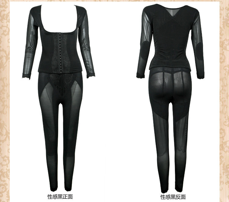 Mùa thu và mùa đông corset phù hợp với quần dài tay đáy bộ giảm béo chia phù hợp với đáy quần quần mùa thu quần body đồ lót hàng hiệu