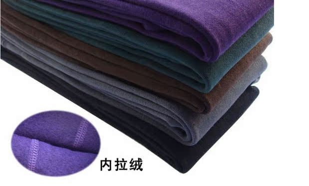Phần mỏng bước trên quần legging nữ mùa thu đông cộng với nhung là quần lửng mỏng sang trọng lông cừu ấm kéo quần quần legging lót lông