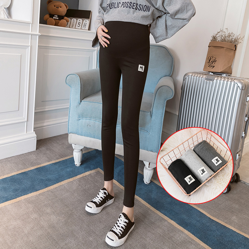 Pregnant Woman Nehitch Pants Spring Autumn body pencil pants Fashion gestation pregnant pregnant woman Belly Pants Smoke smoke pipe pants Early spring long pants