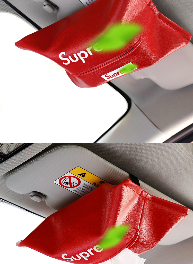 Tide thương hiệu xe cung cấp cá tính sáng tạo xe mô hộp hộp treo xe visor ghế trở lại hộp tay - Ô tô nội thất Accesseries đồng hồ trang trí xe hơi