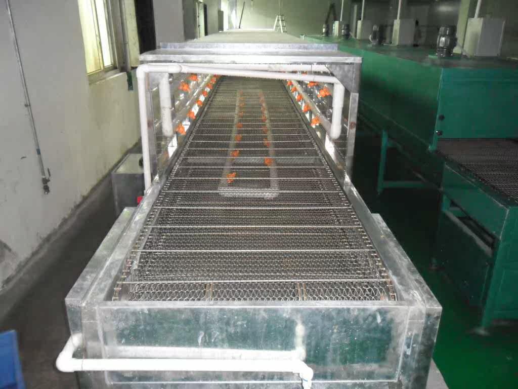Water transfer line washing machine