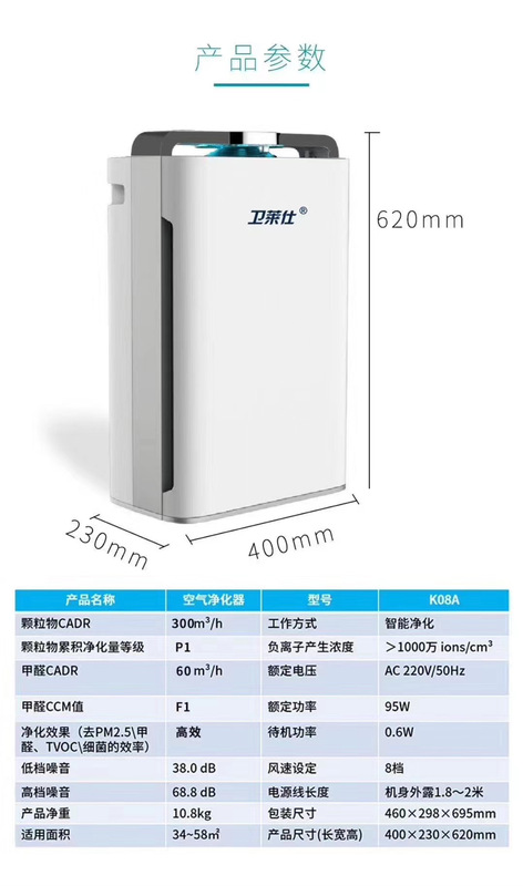 Weilai Air Purifier Air Superman Purifier Filter Pm2.5 Haze Purification Filter 