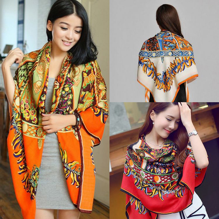 Retro National Wind Cotton Linen Scarves woman Mama Mega Fang Towel Spring Autumn Season 100 Hitch Scarf Tourism Shawl Double Duty-Taobao