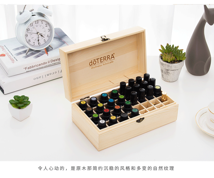 Hộp lưu trữ tinh dầu cao cấp Dotray Hộp thông minh 36 chai Hộp gỗ 5ml-15ml lưu trữ tinh dầu - Tinh dầu điều trị tinh dầu thơm