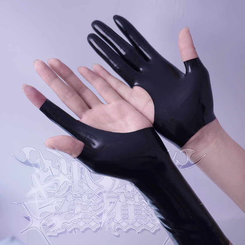 Guagua Jiao Jiao Sun Wukong Gloves Cosplay Honor of Kings High-Quality Sun Wukong Fingerless Three-Finger Half-Palm Chinese Painting Latex Gloves