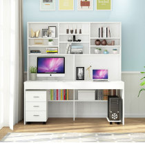 Desk simple computer desktop table bedroom student home bookcase writing desk bookcase combination learning table