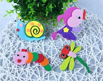 Kindergarten classroom environment layout material foam three-dimensional bird cartoon insect animal wall stickers decorative supplies