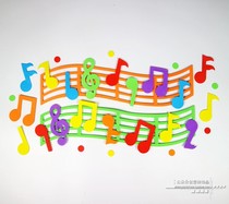 Kindergarten classroom wall environment layout decorative stickers supplies foam colorful big notes stout notes