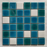 Синий и белый 48 гранул тонкие ледяные трещины