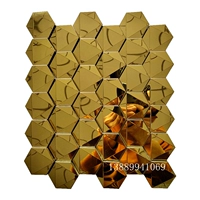 Золотое зеркало, трехмерное, высокое и низкое поверхностное, гладкое