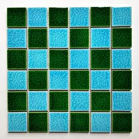 Джинджер темно -зеленый+светло -голубой дом