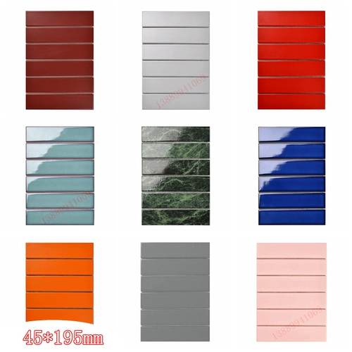 45x195 Гранулы Красная желтая апельсиновая зеленая керамика