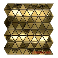 Золотой рисунок 70%+Золотое зеркало 30% Треугольная плоскость 10 таблеток/квадрат