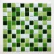 Зелёные белые частицы 25*25мм
