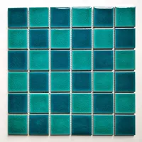 Озеро синее+светло -зеленый 48 гранул тонкие ледяные трещины